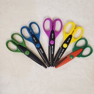 Scrapbooking Craft Scissors Paper Edgers Crafting Decorative Scissors Set of 5